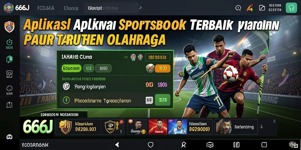 Screenshot utama 666J menampilkan berbagai opsi taruhan olahraga.