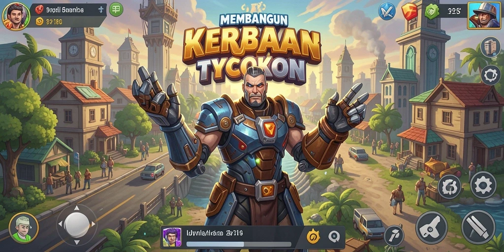 Gameplay Tycoon 9ZK yang mengagumkan dengan desain yang menarik.