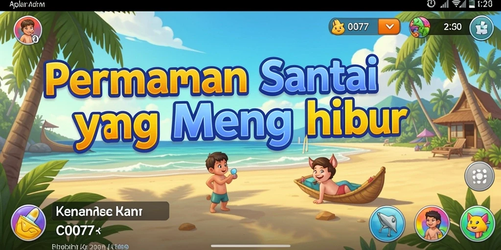 Tampilan gameplay C0077 yang menghibur dan menyenangkan.