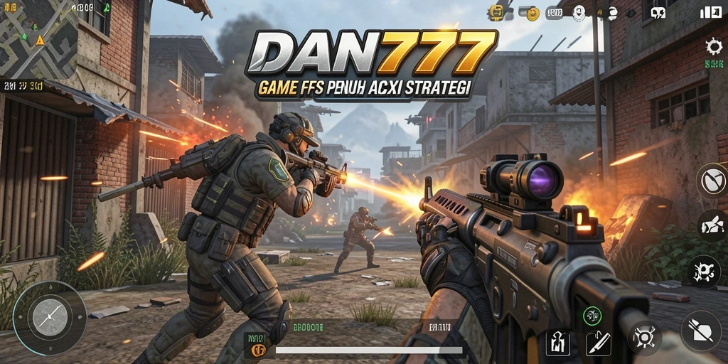 Tangkapan layar menunjukkan aksi intens dalam gameplay FPS.