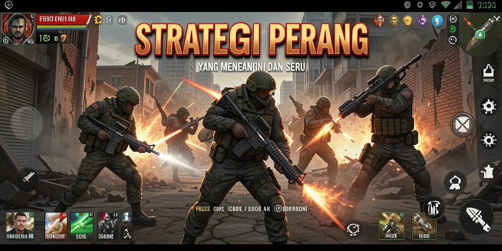 Tangkapan layar FB333 menampilkan pertempuran strategis yang mendebarkan.