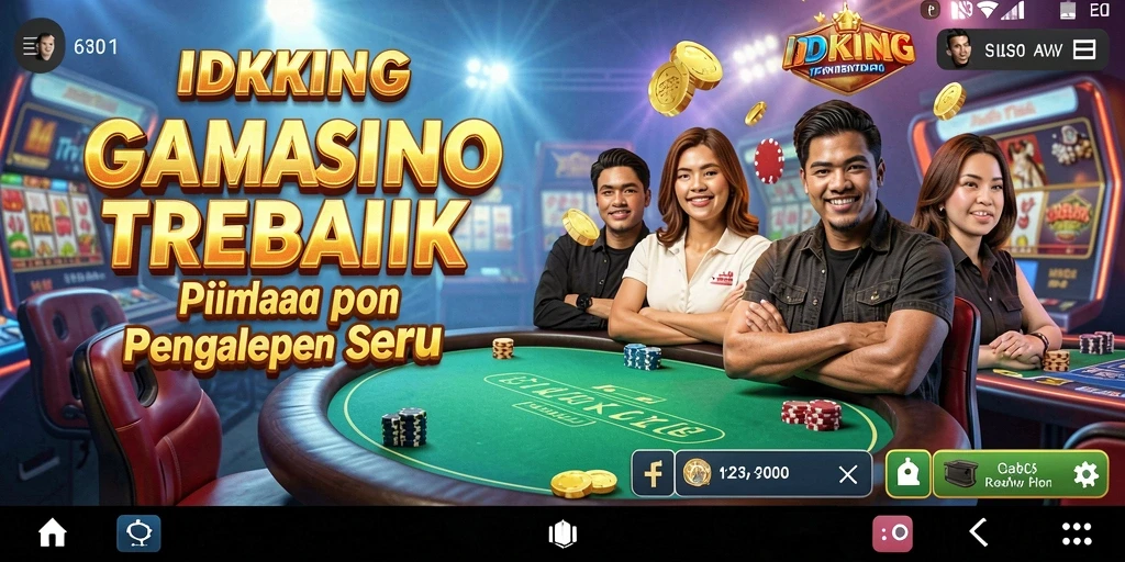 Tampilan gameplay menarik dalam aplikasi IDRKING.