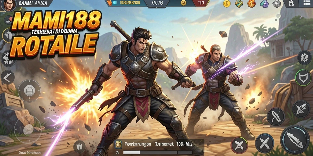 Gambaran gameplay seru di MAMI188 dengan pertarungan Battle Royale.