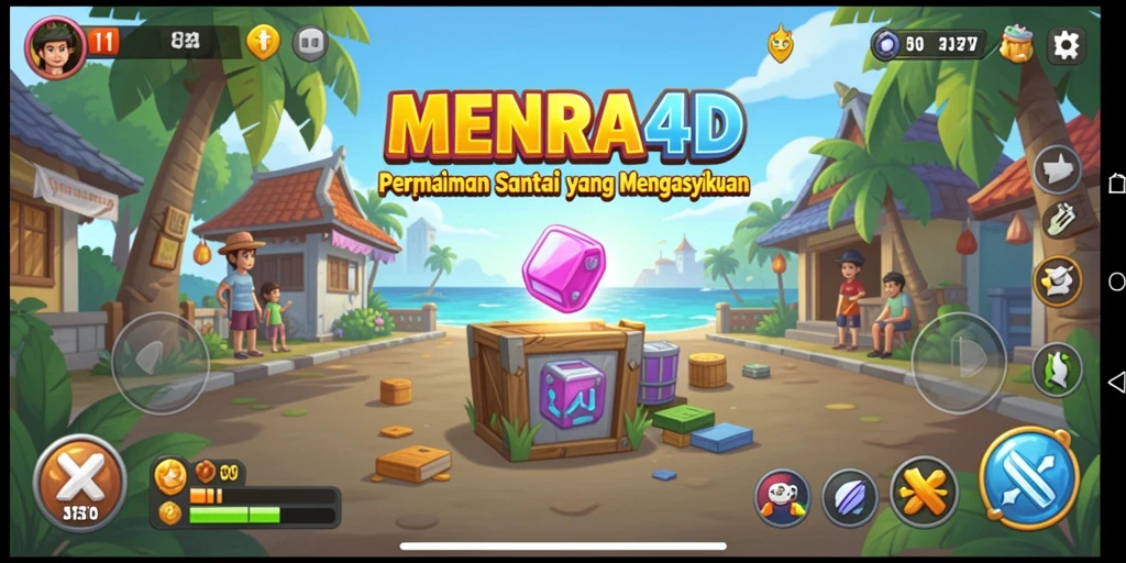 Tampilan gameplay MENARA4D yang seru dan mengasyikkan.