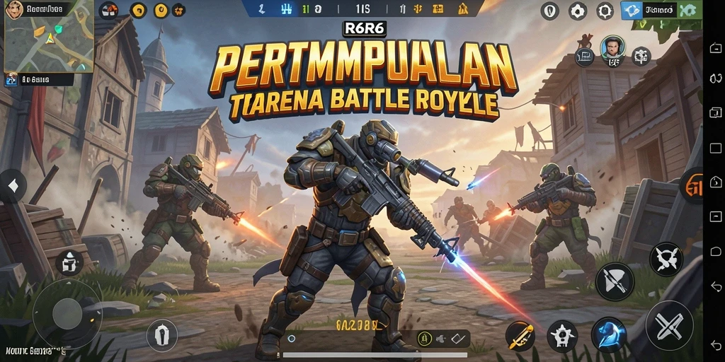 Gameplay R6R6 yang seru dalam pertempuran epic Battle Royale.