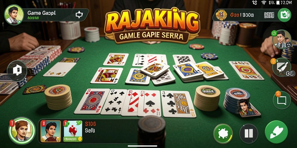 Gameplay Gaple yang seru dan menegangkan di RAJAKING.