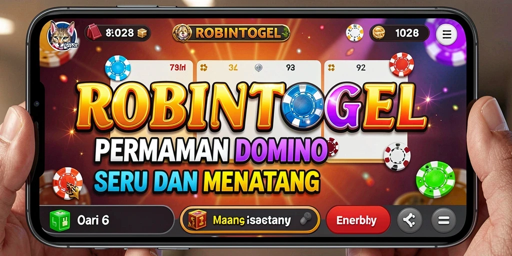 Gameplay seru Domino di ROBINTOGEL dengan pemain dari berbagai daerah.