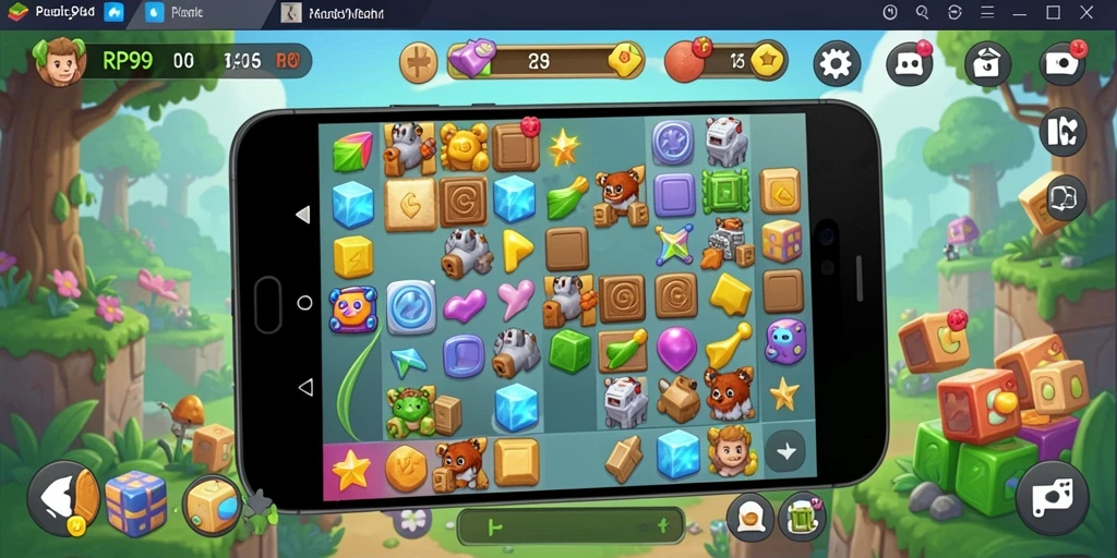 Tampilan gameplay RP99 yang menantang dan seru saat menyelesaikan teka-teki.