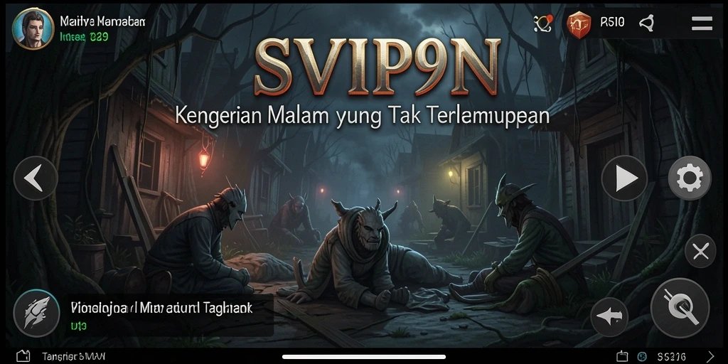 Tampilan gameplay yang mencekam dan penuh ketegangan di SVIP9.