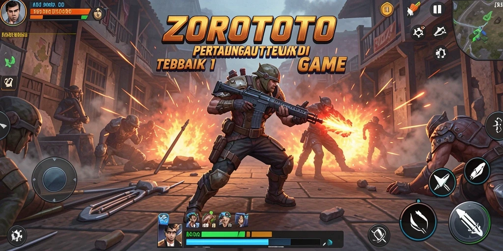 Gameplay ZOROTOTO menampilkan karakter bertarung dalam aksi dinamis dan seru.